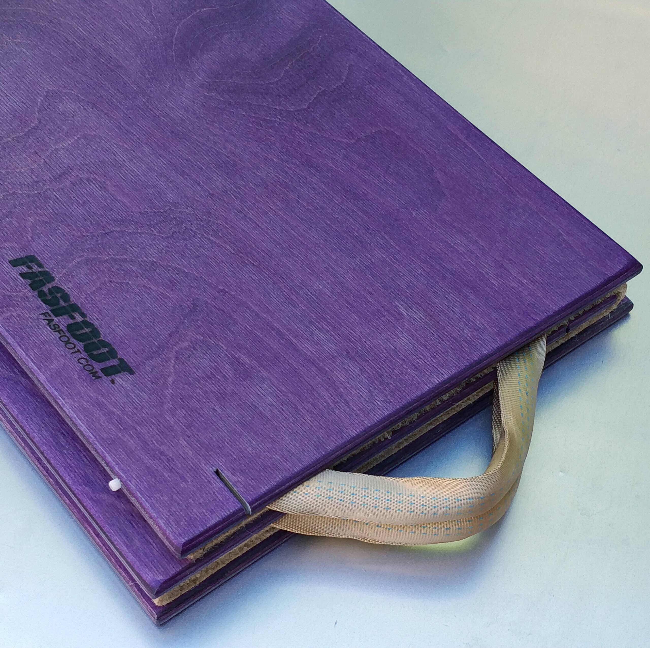 Purple FASFOOT with tan handles